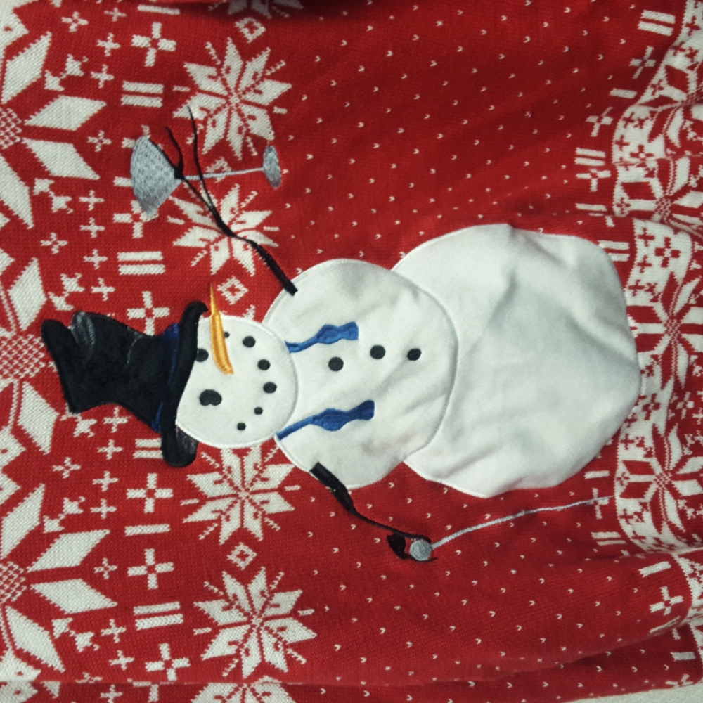 33 Degrees Festive Snowman Ugly Christmas Sweater